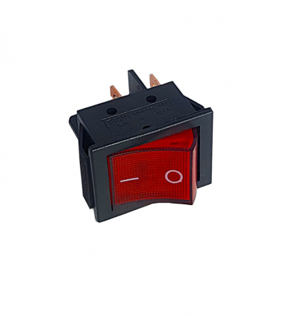Клавиша 250V 30А красная с подсветкой (4конт.) ON-OFF "YADA"