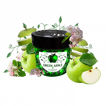 Ароматизатор на панель приборов "Fouette" "Жемчужины" Crystalline (Green Apple)