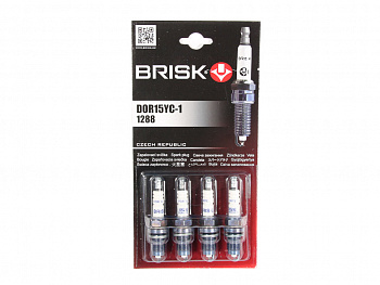 Свеча "BRISK" 2110-12 инж.16-ти клап. VESTA,XRAY (дв.21127,21129) DOR15YC-1 "Super Forte" (к-т 4шт)