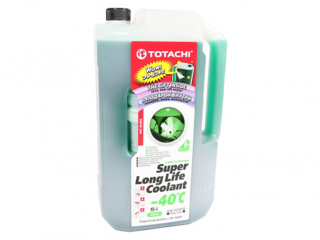 Антифриз зеленый  5кг TOTACHI SUPER LONG LIFE Coolant Green -40C