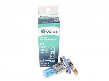 Лампа галоген H3 12/100W "YADA" SUPER WHITE