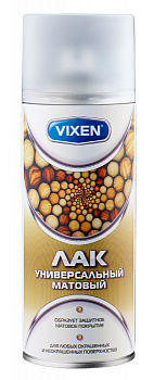 Лак акриловый (520 мл) универсальный матовый "VIXEN"  аэрозоль