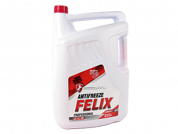 Антифриз красный 10кг G12+ "FELIX" "CARBOX"