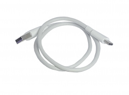 Зарядный кабель USB-TYPE C (TPE) 2А, 0.5м белый "YADA"