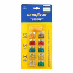 Предохранители плоские "Goodyear" 5-30А (к-т 10 шт)