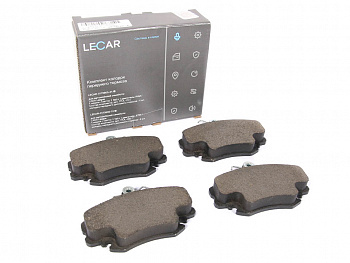 Колодки тормозные передние 2180 Vesta, Largus дв.К7М (8кл) (к-т 4шт) "LECAR" (фирм. упак.)