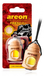 Ароматизатор подвесной с деревянной крышкой "AREON FRESCO" Black Cristal