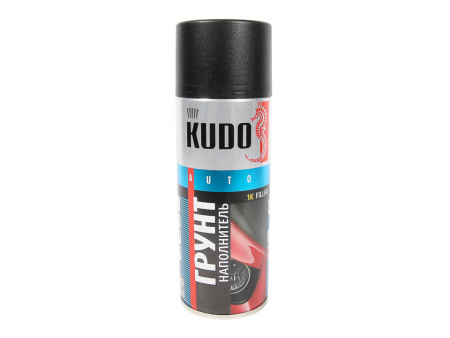 Грунт спрей (520 мл) акриловый черный "KUDO" 1К   (проф.)