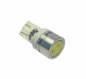 Лампа светодиод Т10 (12-5 габариты б/цок.) W5W 12V HIGH POWER LED белая "YADA"