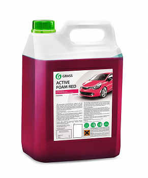 Автошампунь для БЕСКОНТАКТНОЙ МОЙКИ  5,8 кг "GRASS" "Active Foam Red"
