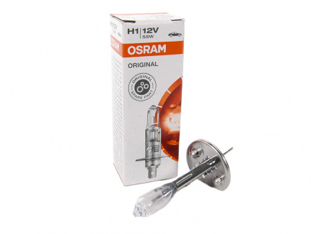 Лампа галоген H1 12/55W "OSRAM"