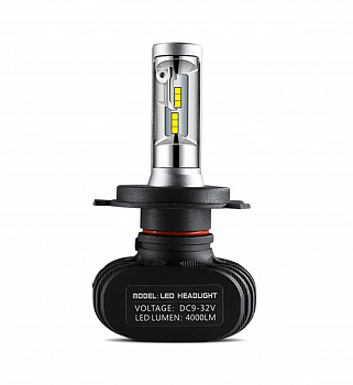 Лампа светодиод H4 S1-1 LED 12-24V 25W к-т 2шт 6500K 4000lm "YADA"
