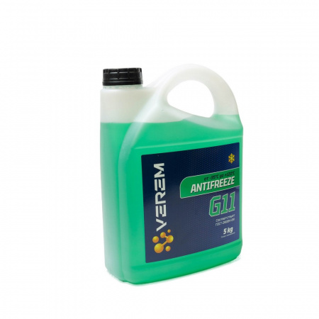 Антифриз зеленый  5кг G11 "Verem" (TRADITIONAL Technology)