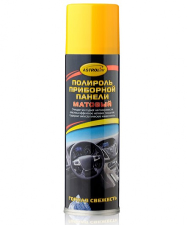 Полироль панели (335 мл) (горная свежесть) аэрозоль матовый   "Астрохим"
