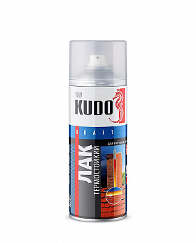 Лак термостойкий (520 мл)  "KUDO" аэрозоль