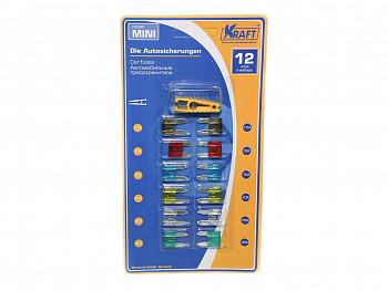 Предохранитель плоский мини "KRAFT" (к-т 12шт)