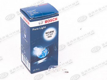 Лампа А 12-16 W16W 12V (з/ход,стоп-сигнал) (W2,1x9,5d) "BOSCH"