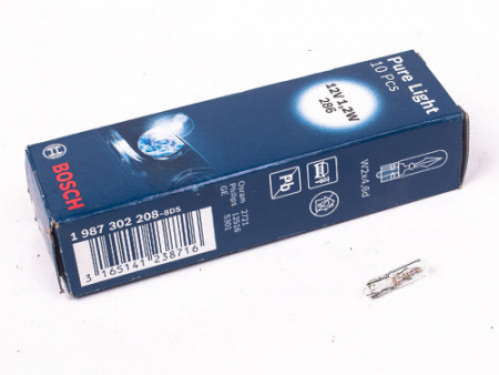 Лампа А 12-1,2 W1,2W 12V б/цок.(панель приборов) "микрушка" "BOSCH"