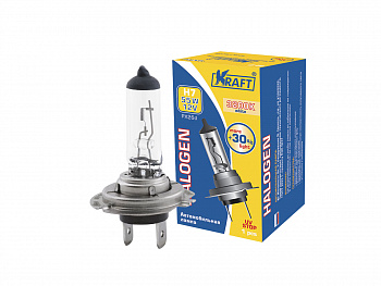 Лампа галоген H7 12/55W "KRAFT" +30%