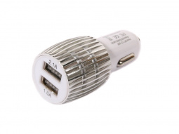 Адаптер автомобильный на 2 USB "YADA" 1А+2.1А  в прикуриватель