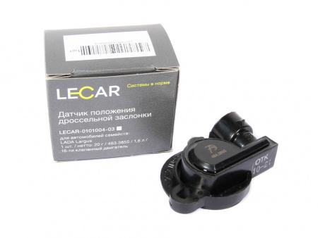 Датчик положения дроссельной заслонки ВАЗ инж б/контактный "LECAR"  (фирм.упак)