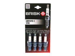Свеча "BRISK" 2108-2110 инж.8-ми клап. LOR15YC-1-J (к-т 4шт) с медным электродом