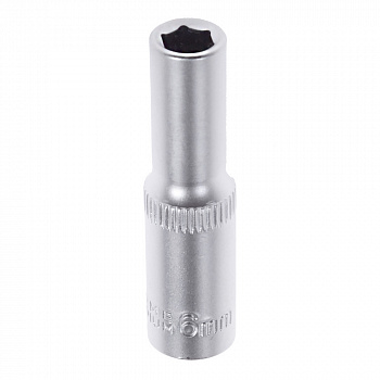 Головка  1/4"  6мм 6 гранная "AV Steel" высокая