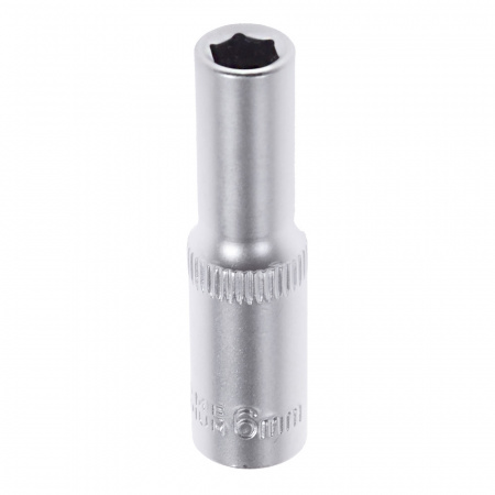 Головка  1/4"  6мм 6 гранная "AV Steel" высокая