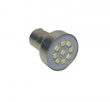 Лампа светодиод S25 (24-21) P21W 24V белая (9LED диодов) "YADA"