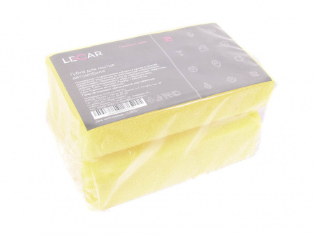 Губка для мойки авто фигурная "LECAR"