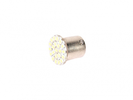 Лампа светодиод G18 (12-10) R10W 12V белая (22SMD диода) "YADA"