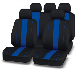 Чехлы а/м унив. "AUTOPREMIER ACTIVE PRO" черный/синий, полиэстер,2мм поролон, 2 молнии,9пр., 1/10
