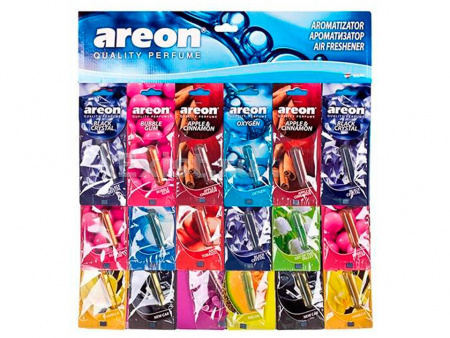 Ароматизатор MIX планшет (24шт) подвесной гелевый "AREON LIQUID"