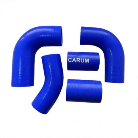 Патрубки радиатора УАЗ (100 л.с.) 421 дв. (к-т 5шт) (армированный силикон) "CARUM"