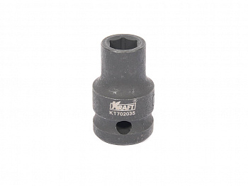 Головка ударная 10мм 6 гранная 1/2" "KRAFT"