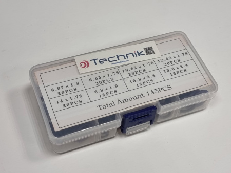 Набор уплотнительных колец в кейсе 15 размеров 145шт "Technik"