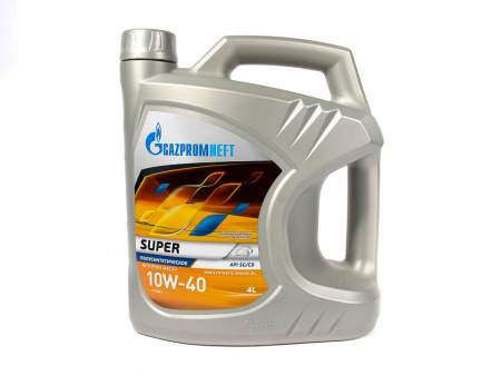 Масло моторное Газпромнефть Super 10W-40 API SG/CD  (4л) п/синтетика