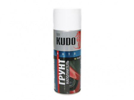 Грунт спрей (520 мл) акриловый белый "KUDO" 1К   (проф.)