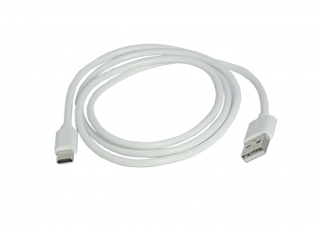 Зарядный кабель USB-TYPE C (TPE) 2А, 1м белый "YADA"