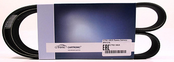 Ремень 1018 генератора 1118 с кондиционером (6PK1018) "CARTRONIC"
