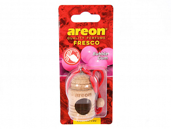 Ароматизатор подвесной с деревянной крышкой "AREON FRESCO" Bubble Gum (Бубль Гум)