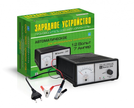 Зарядное устройство АКБ импульсное "Вымпел -265" автомат,0-7А,12В,для батарей емкостью 100 Ач