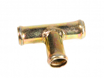Переходник под шланг (тройник) d=16мм (метал.)