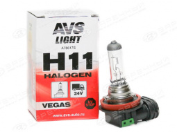 Лампа галоген H11 24/70W "AVS" Vegas