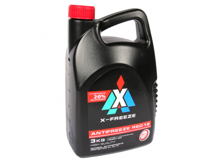 Антифриз красный  3кг G12 Carbox X-Freeze (Тосол-Синтез) (-40)
