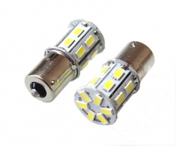 Лампа светодиод S25 (12-21) P21W 12V белая (20SMD диодов) "YADA"