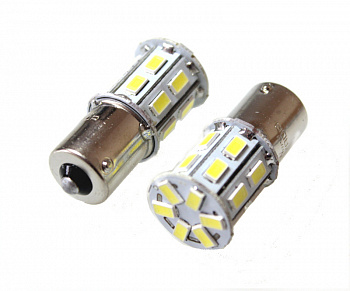 Лампа светодиод S25 (24-21) P21W 24V белая (20SMD диодов) "YADA"