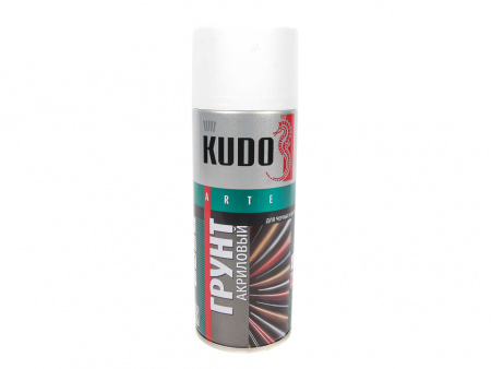 Грунт спрей (520 мл) акриловый белый "KUDO"