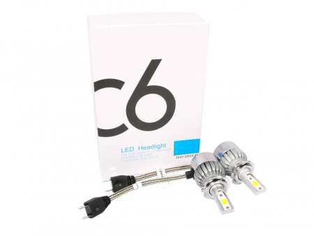Лампа светодиод H7 9-32V/36W Allroad C6 к-т 2шт "Lumen" 6000K, 3800lm