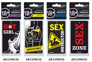 Ароматизатор подвесной картонный "18+" "Adults Only" (Цитрусовый Микс)